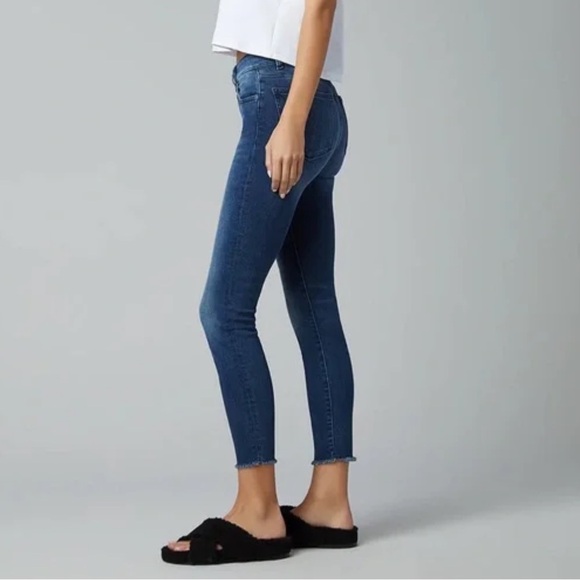 NEW DL1961 Florence Mid Rise Instasculpt Skinny Jeans in Stranded Dark Blue - Picture 2 of 10